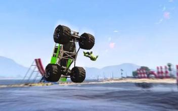 Superhero Monster Truck Race: Monster Bulk Stunts截图2