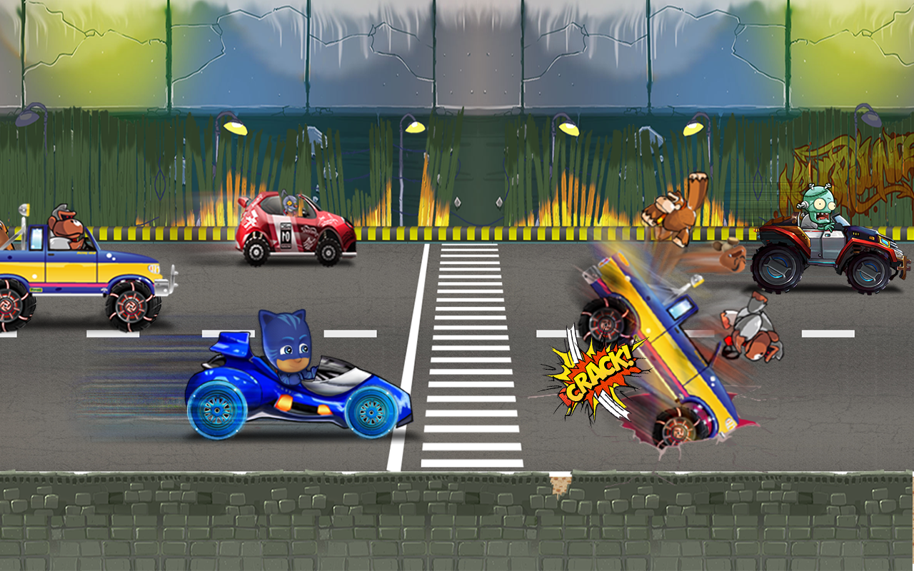 Road Kids Mask Battle Zombies截图1