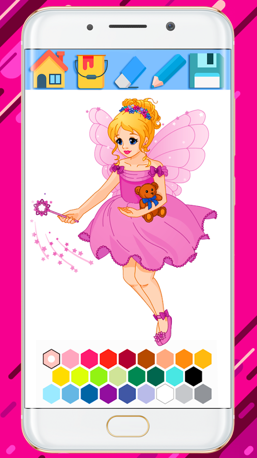 Fairy Coloring Book - Cut Fairy Coloring Book 2018截图1