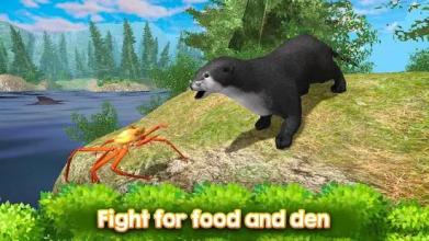 Otter Wildlife Survival Simulator 3D截图2