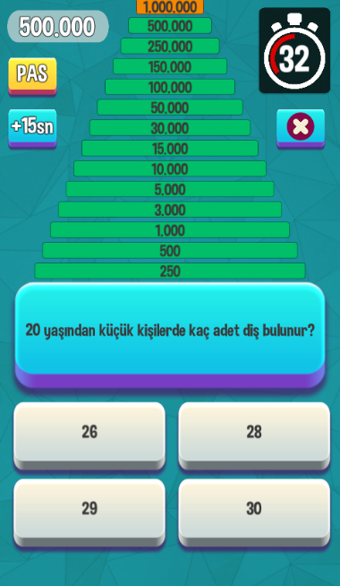 Milyoner Bilgi Yarışması: Genel Kültür 2018截图4