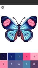 Butterfly Color By Number: Pixel Art Butterfly截图5