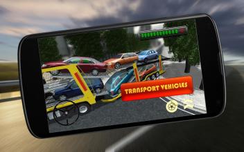 City Truck Sports Car Cargo Transport Simulator 3D截图1