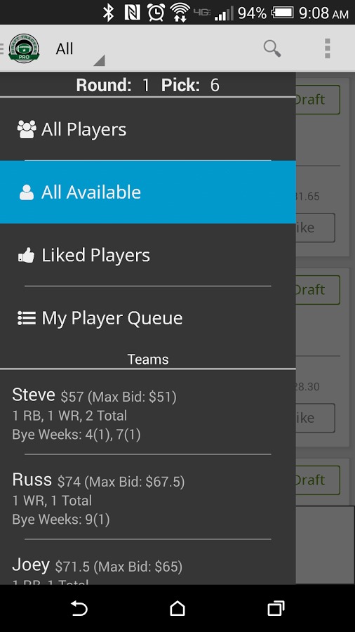 Draft Tracker Pro截图3