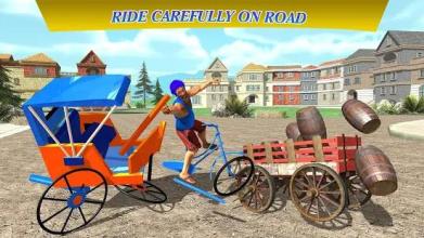 Cycle Rickshaw Driving Simulator 2018: Tuk Tuk Sim截图3