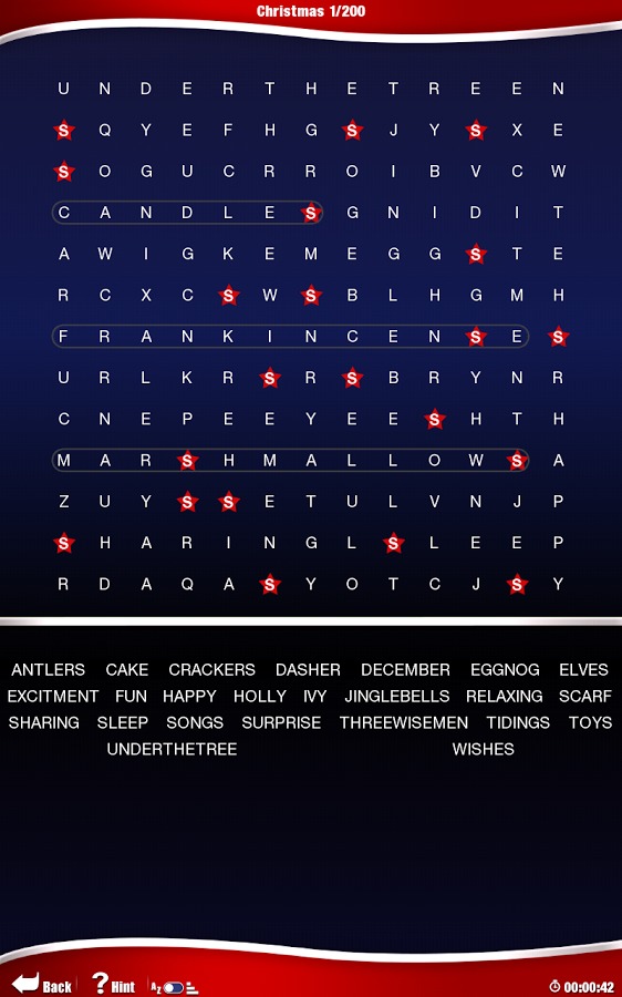 Astraware Christmas Wordsearch截图4