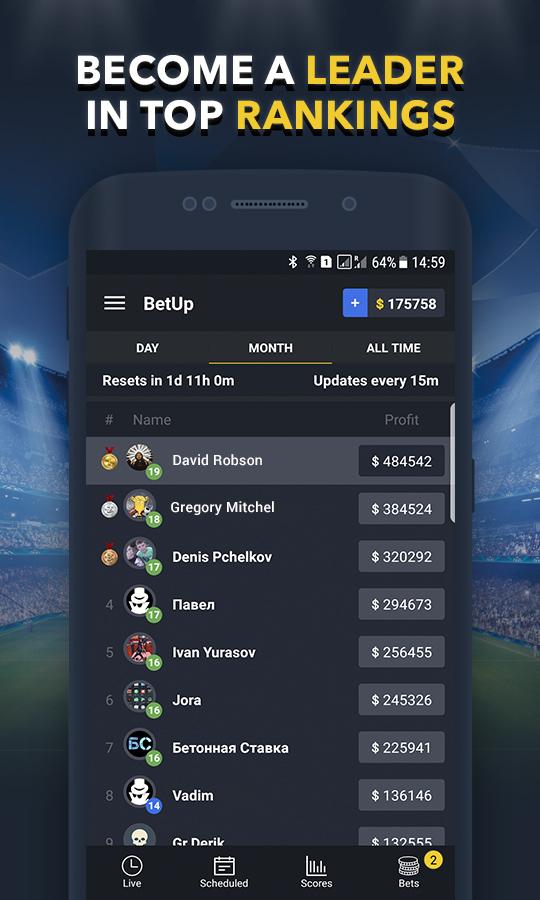 BETUP - Sports Betting Game & Live Scores截图4