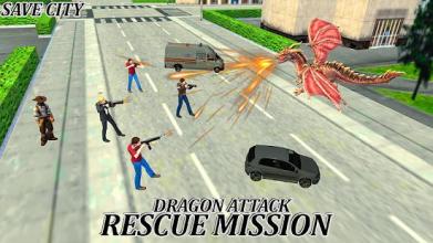 Flying Dragon Fire Ball- Crime City shooting Games截图2