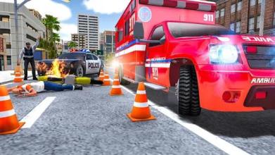 City Ambulance Rescue Simulator Games截图2