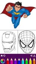 Superhero Coloring - Pixie Painting Book截图1