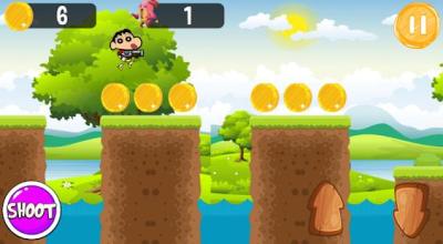 Shin Chan Adventure Fighting Jungle Monsters Game截图2