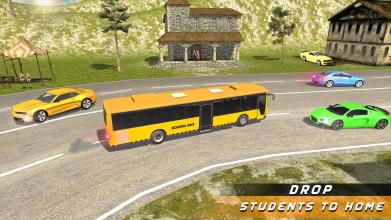 School Bus Driving Up Hill Rush - Free Bus Games截图2