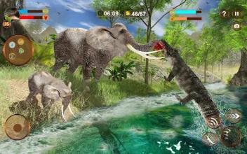 Crocodile Simulator Attack Game 3D截图5