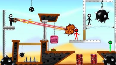 Stickman Destruction Shooter截图3