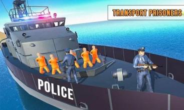 Police Boat Prison Transport 3D: Cruise Ship Game截图3