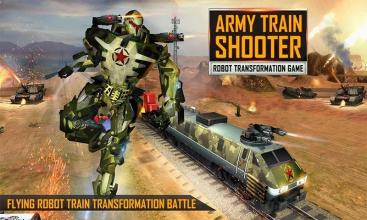 Army Train Shooter : Robot Transformation Game截图1