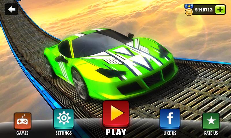 Impossible Stunt Car Tracks 3D截图1