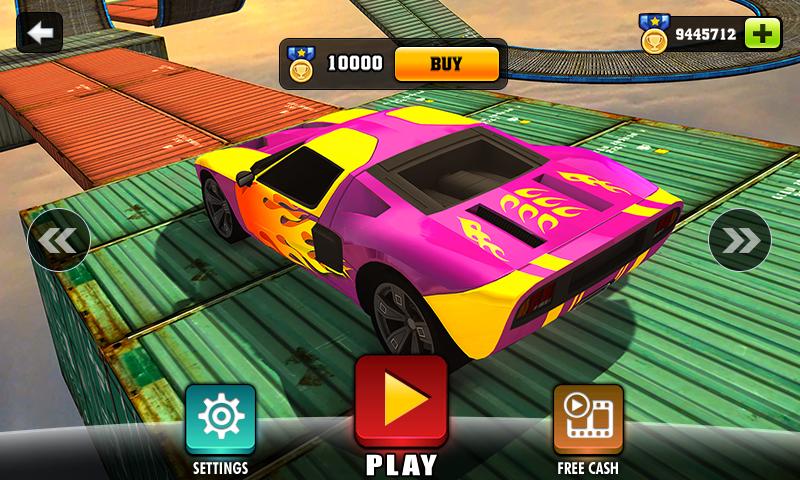 Impossible Stunt Car Tracks 3D截图3