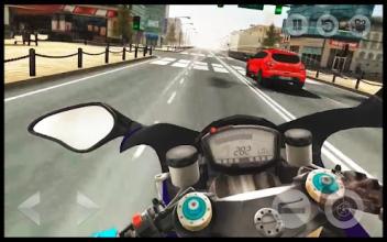 Moto Furious : Highway Bike Traffic Racing Sim 3D截图1