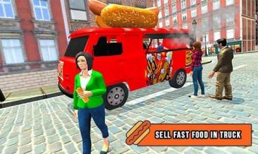 Hot Dog Food Delivery Boy Virtual City Life 3D Sim截图4