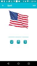 Flags - Learn, Spell, Quiz, Draw, Color and Games截图3