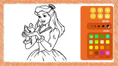 Princess Coloring- Beautiful and Full Color Pen截图3