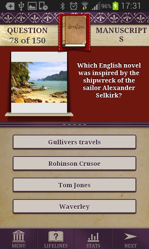 Genius Literature Quiz Lite截图4