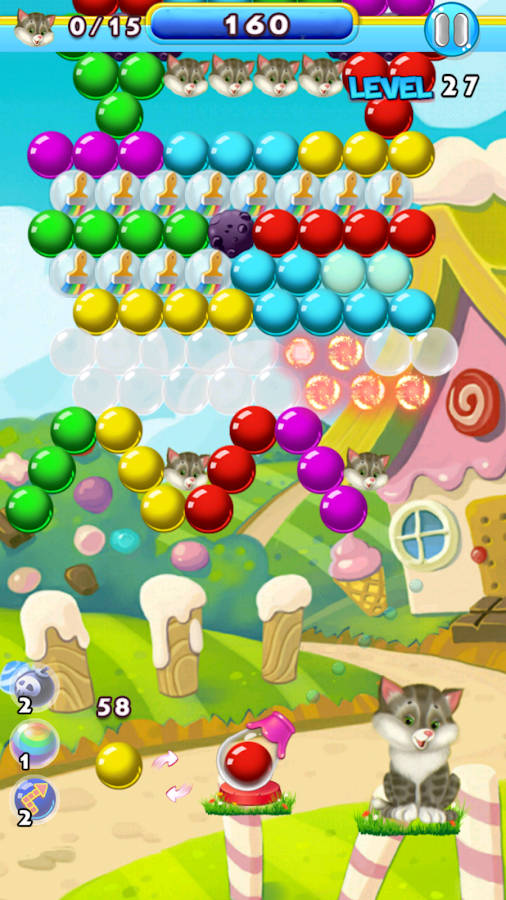 Bubble Shooter Grumpy Cat截图3