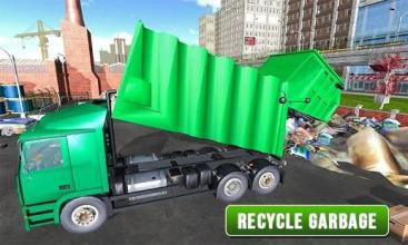 City Garbage Truck 2018: Road Cleaner Sweeper Game截图2