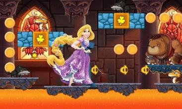 Royal Princess Rapunzel Runner - Girl Survival Run截图1