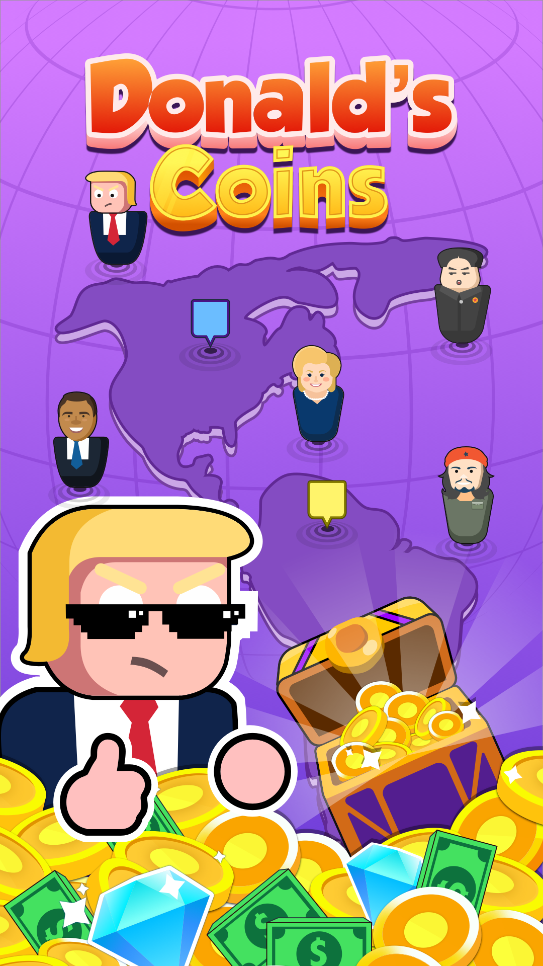 Donald's Coins - To be rich, Buy the whole world截图1