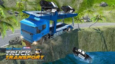 Offroad Police Truck Transport: Car Transportation截图4