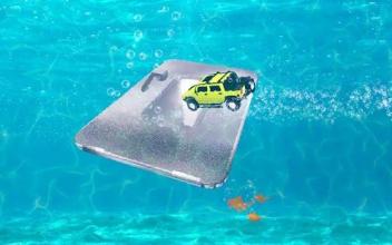 Underwater Vertical Ramp Jeep – Sea Mega Ramp Game截图1