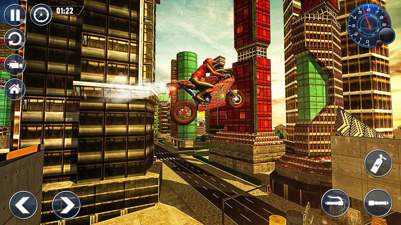 Spider Hero Bike Stunts: Trick Master截图3