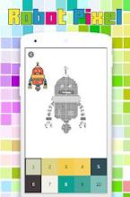 Coloring robot Pixel Art, By Number截图2