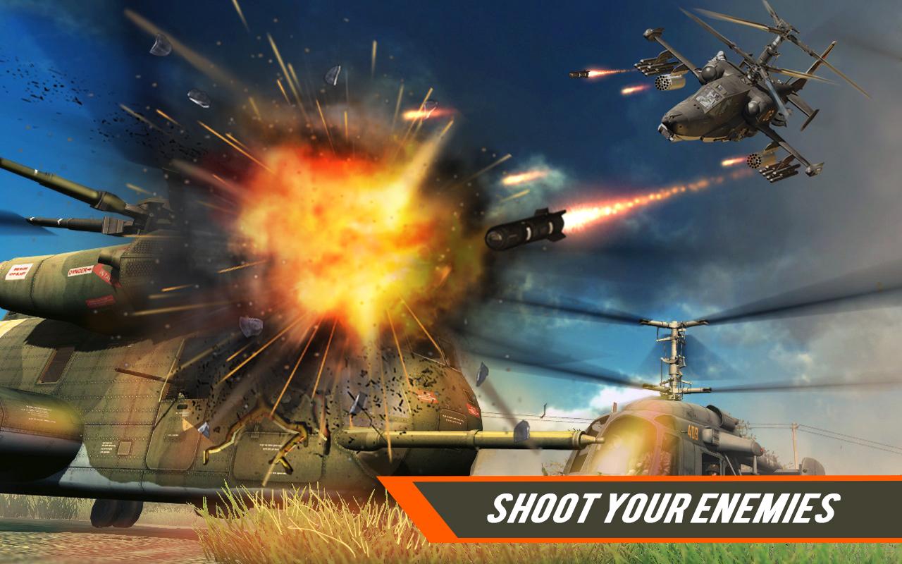 Military Helicopter Heavy GunShip Battle Simulator截图1