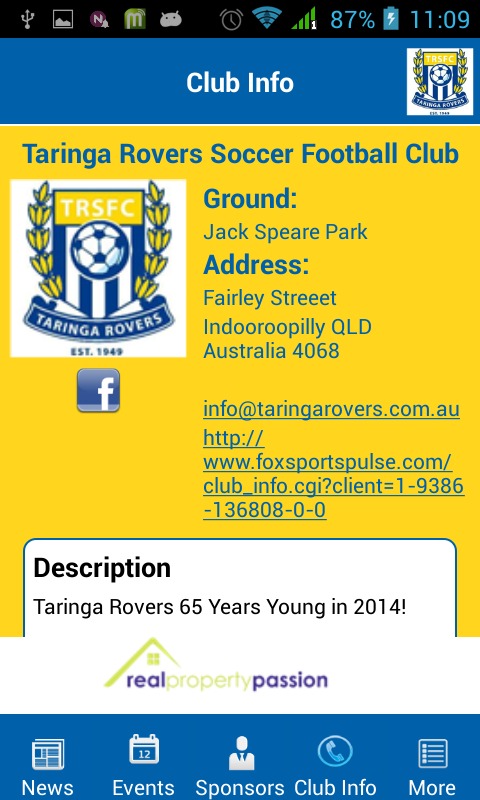 Taringa Rovers Soccer FC截图5