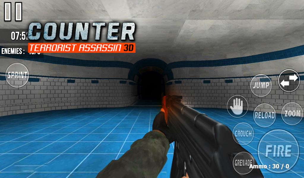 Counter Terrorist Assassin 3D: Free Shooting Games截图5