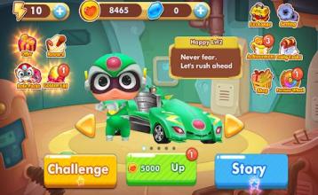 Super Chibi Race: Robot Kart Drift Car Racing Game截图1