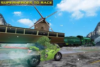 Superhero Train vs Bike Racing Simulator截图1