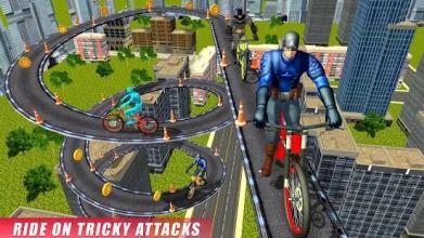 Real Superhero BMX Rider Racing Game截图5