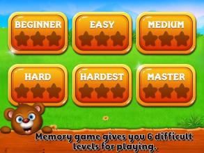 Animal Memory Match Kids Game截图2