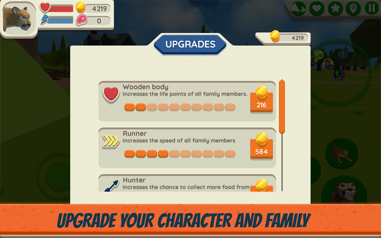 Cougar Simulator: Big Cat Family Game截图1