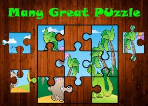 Kids Dino Cartoon Jigsaw Puzzle截图4