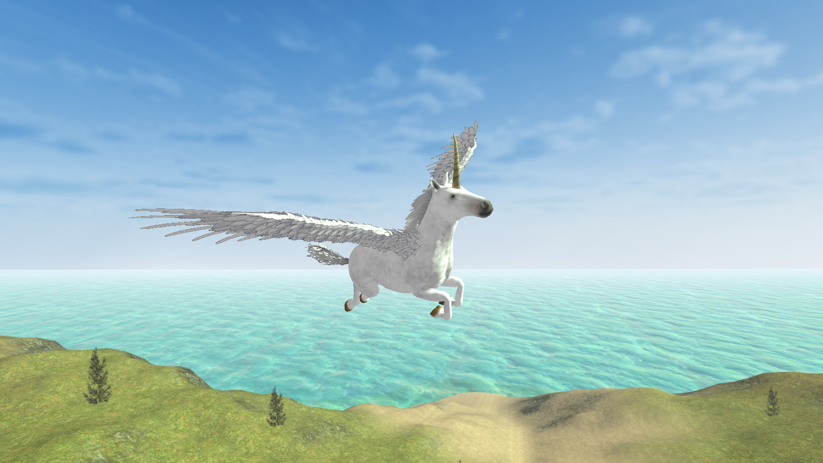 Flying Unicorn Simulator Free截图1