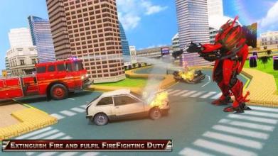 Truck Robot Fire Fighter Real War Simulator *截图4