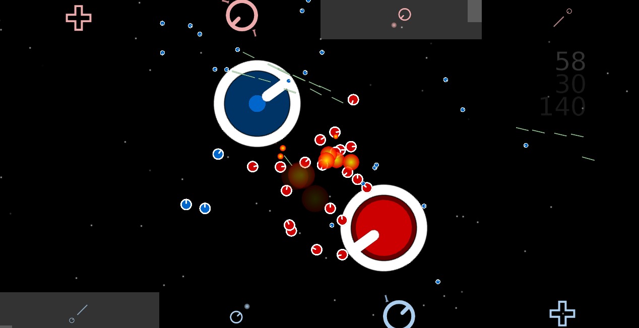 Space Strategy Game: RedvsBlue截图1