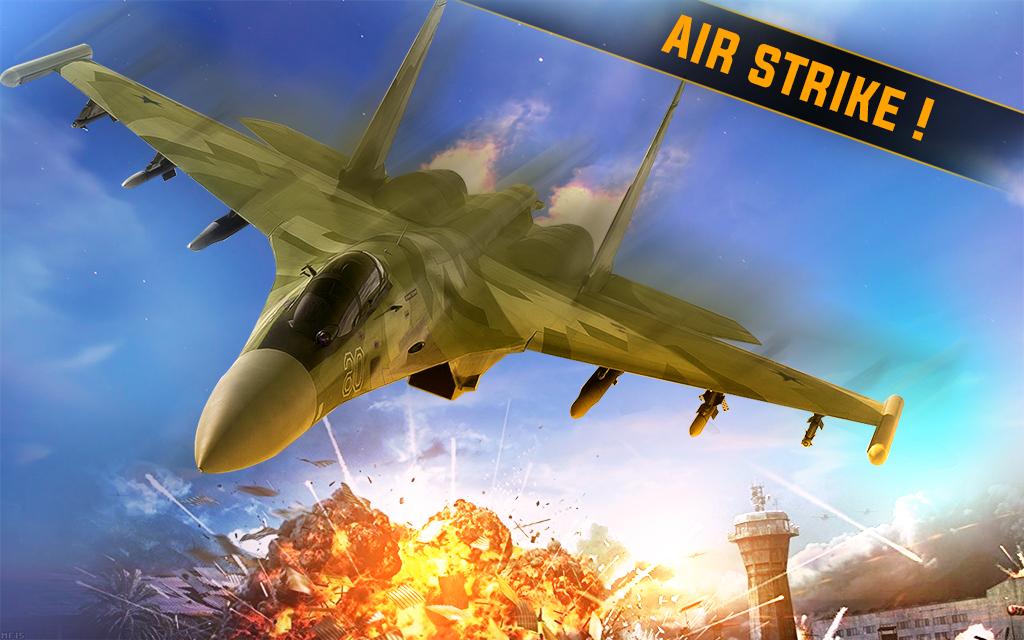 Jet Fighter Air Attack 3D Game Fly F18 Flight Free截图5