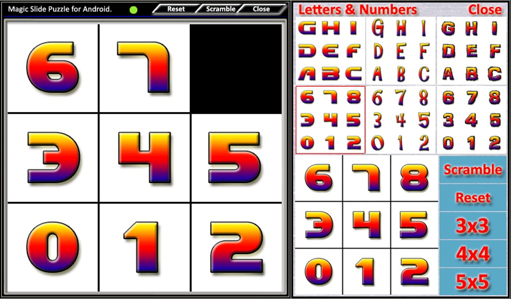 Magic Slide Puzzle Letters截图5