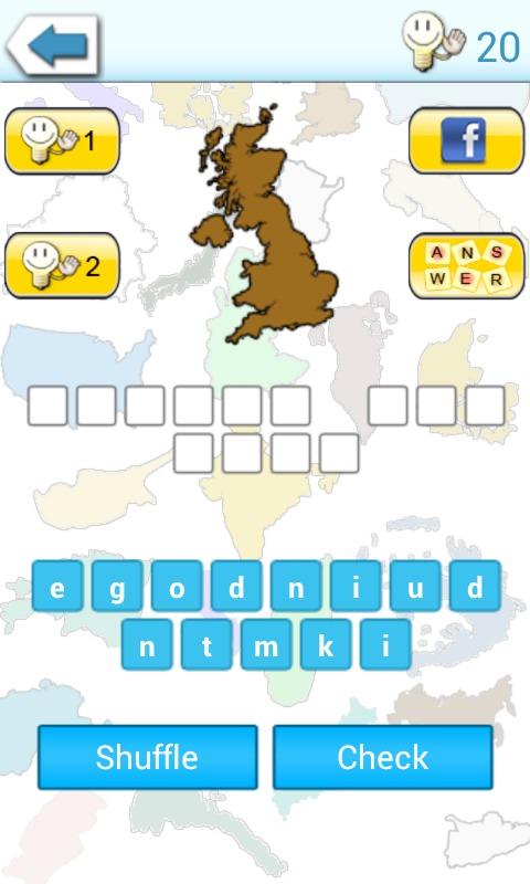 World Map Quiz Puzzle截图4